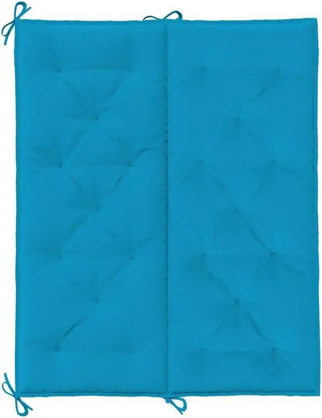 Alt view image 6 of 7 - vidaXL Indoor/Outdoor Bench Cushions 2 pcs, Patio Loveseat Cushions, Porch Swing Seat Cushions, Non-slip, Water-Repellent, Breathable, Resilient, Light Blue 47.2"x19.7"x2.8" Oxford Fabric