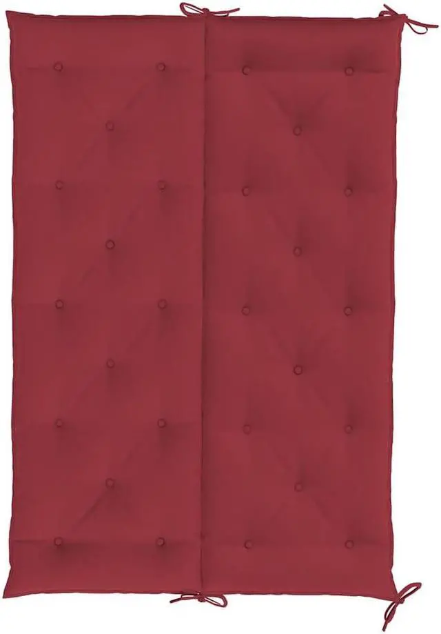 Alt view image 6 of 7 - vidaXL Indoor/Outdoor Bench Cushions 2 pcs, Patio Loveseat Cushions, Porch Swing Seat Cushions, Non-slip, Water-Repellent, Breathable, Resilient, Wine Red 59.1"x19.7"x2.8" Oxford Fabric