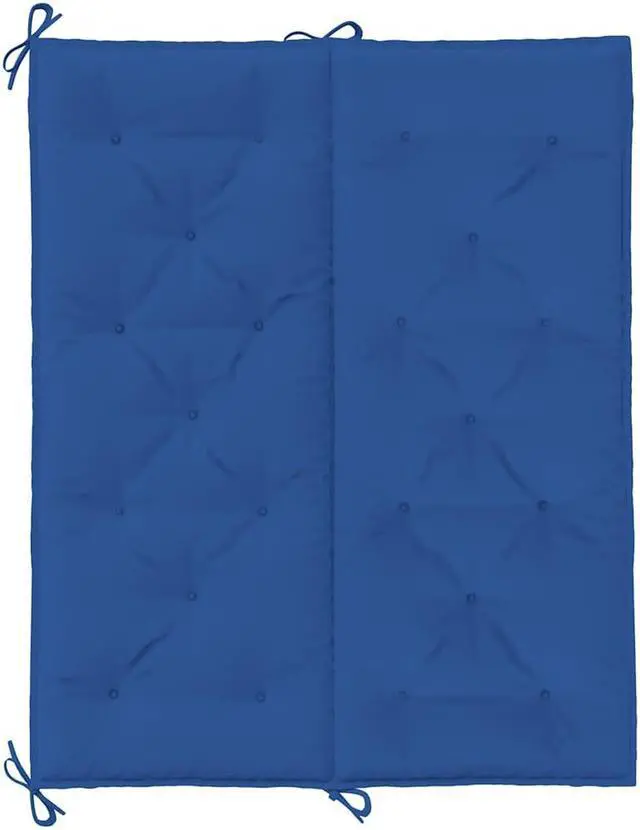 Alt view image 6 of 7 - vidaXL Indoor/Outdoor Bench Cushions 2 pcs, Patio Loveseat Cushions, Porch Swing Seat Cushions, Non-slip, Water-Repellent, Breathable, Resilient, Blue 47.2"x19.7"x2.8" Oxford Fabric