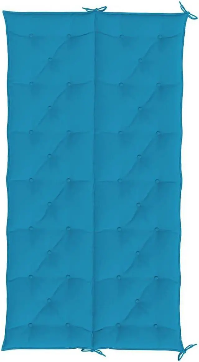 Alt view image 6 of 7 - vidaXL Indoor/Outdoor Bench Cushions 2 pcs, Patio Loveseat Cushions, Porch Swing Seat Cushions, Non-slip, Water-Repellent, Breathable, Resilient, Light Blue 78.7"x19.7"x2.8" Oxford Fabric
