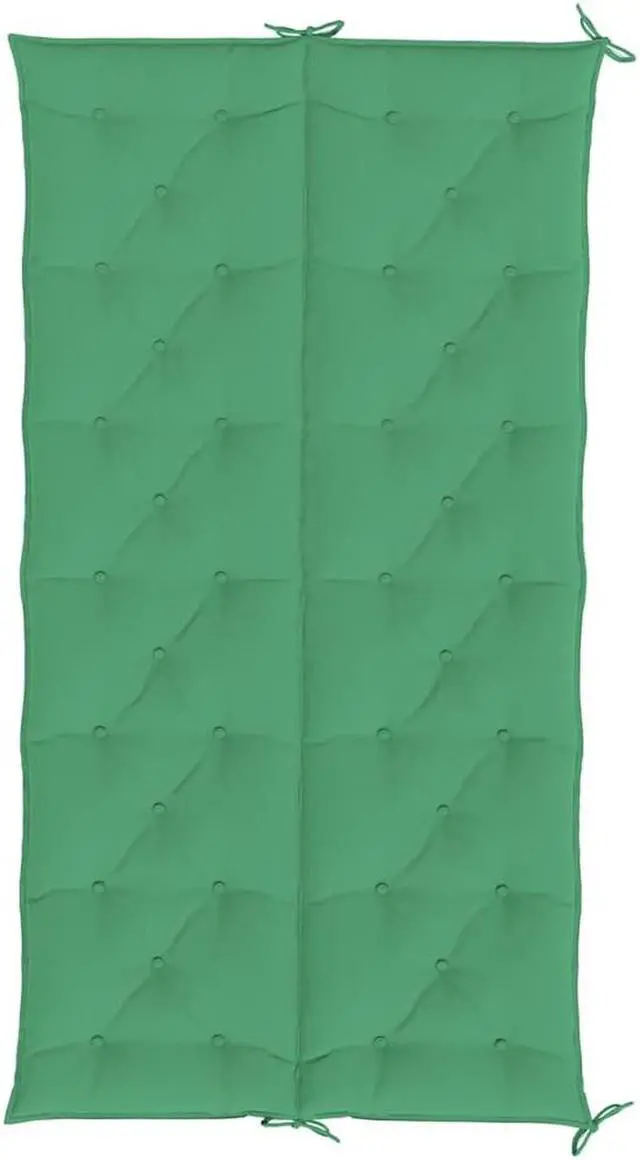 Alt view image 6 of 7 - vidaXL Indoor/Outdoor Bench Cushions 2 pcs, Patio Loveseat Cushions, Porch Swing Seat Cushions, Non-slip, Water-Repellent, Breathable, Resilient, Green 78.7"x19.7"x2.8" Oxford Fabric