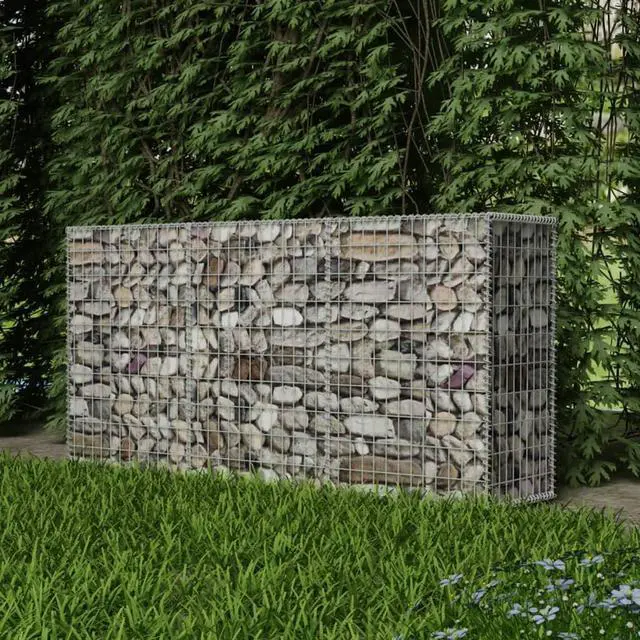 Main image of vidaXL Gabion Basket, Galvanized-Steel Gabion Wall/ Cage, 78.7''x19.7x39.4''