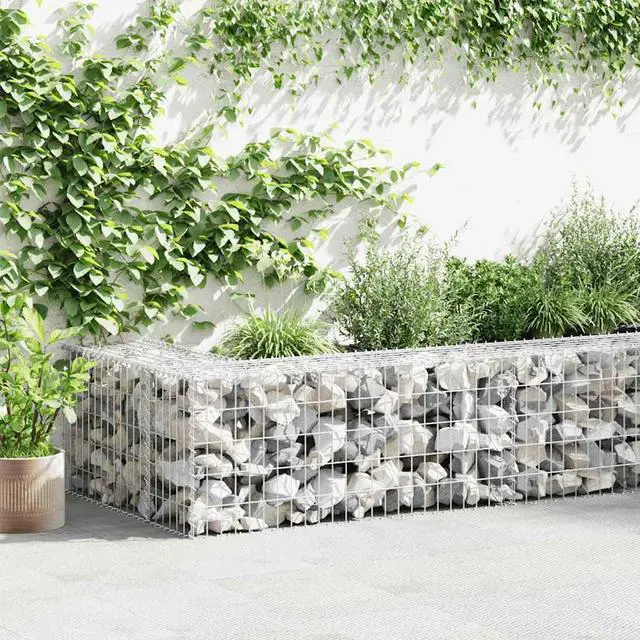 Main image of vidaXL Gabion Basket for Garden, Galvanized Steel Gabion Wall, Rectangular Gabion Cage, High Load Capacity, 39,4''x19,7x19,7''