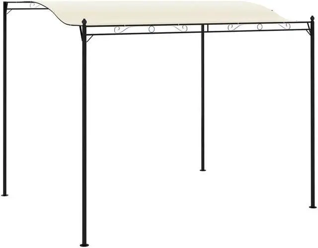 Main image of vidaXL Gazebo 9.8'x7.9', Sun Protector Canopy with Curved Roof, UV Resistant, Durable Steel and Fabric Construction for Outdoor Shelter, Easy Assembly, Cream White