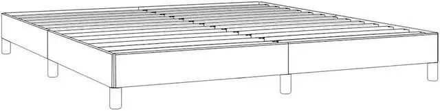 Alt view image 5 of 7 - vidaXL California King Size Bed Frame with Plywood Slats, Platform Bed Frame, Faux Leather Upholstered Mattress Foundation, No Box Spring Needed & Easy Assembly, White, without Mattress