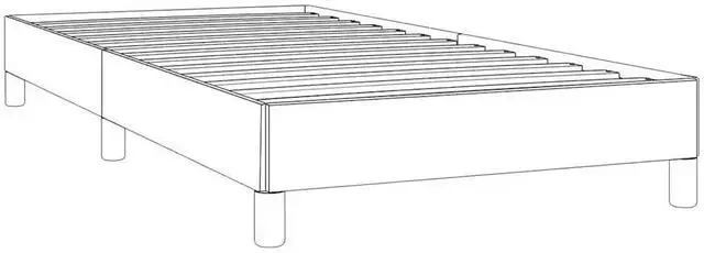 Alt view image 4 of 7 - vidaXL Twin Size Bed Frame with Plywood Slats, Platform Bed Frame, Velvet Upholstered Mattress Foundation, No Box Spring Needed & Easy Assembly, Light Gray, without Mattress
