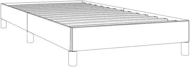 Alt view image 4 of 7 - vidaXL Twin XL Size Bed Frame with Plywood Slats, Platform Bed Frame, Velvet Upholstered Mattress Foundation, No Box Spring Needed & Easy Assembly, Light Gray, without Mattress