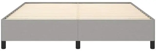 Alt view image 6 of 7 - vidaXL California King Size Bed Frame with Plywood Slats, Platform Bed Frame, Fabric Upholstered Mattress Foundation, No Box Spring Needed & Easy Assembly, Light Gray, without Mattress