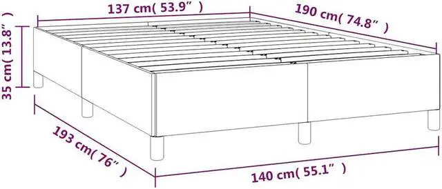 Alt view image 5 of 7 - vidaXL Full Size Bed Frame with Plywood Slats, Platform Bed Frame, Fabric Upholstered Mattress Foundation, No Box Spring Needed & Easy Assembly, Light Gray, without Mattress