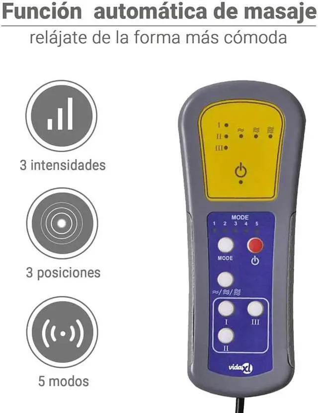 Alt view image 5 of 7 - vidaXL Massage Recliner Chair with 6-Point Vibration Massage and Convenient Side Pocket, Dark Green Fabric Rocker, Adjustable Backrest & Footrest Lounge Seat for Living Room, USB Charge Port