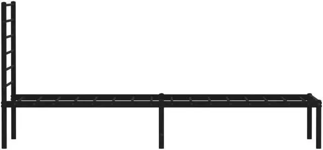 Alt view image 7 of 7 - vidaXL 12 Inch Twin XL Metal Bed Frame with Headboard, No Box Spring Needed, Noise Free Platform Bed Frame with Steel Slats, Easy Assembly, Under Bed Storage, Minimalist, Black