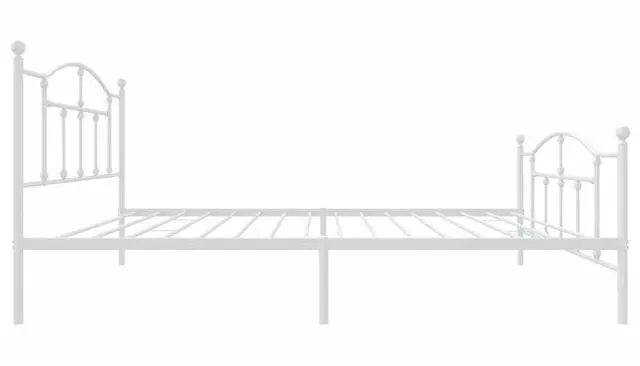 Alt view image 7 of 7 - vidaXL 12 Inch Twin XL Metal Bed Frame with Headboard & Footboard, No Box Spring Needed, Noise Free Platform Bed Frame with Steel Slats, Easy Assembly, Under Bed Storage, Minimalist, White