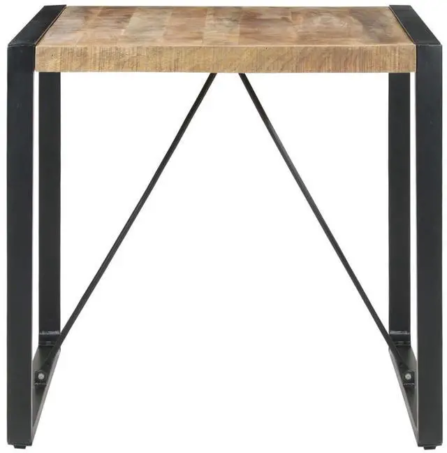 Alt view image 8 of 13 - vidaXL Dining Table 31.5"x31.5"x29.5" Rough Mango Wood