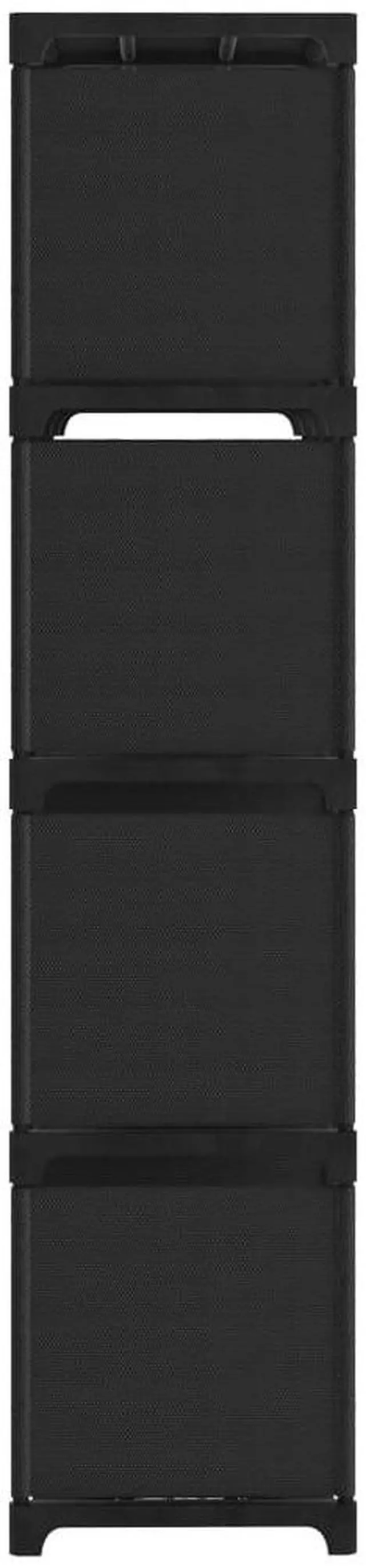 Alt view image 3 of 7 - vidaXL Display Shelf Free Standing 12-Cube Storage Shelf Cube Black Fabric