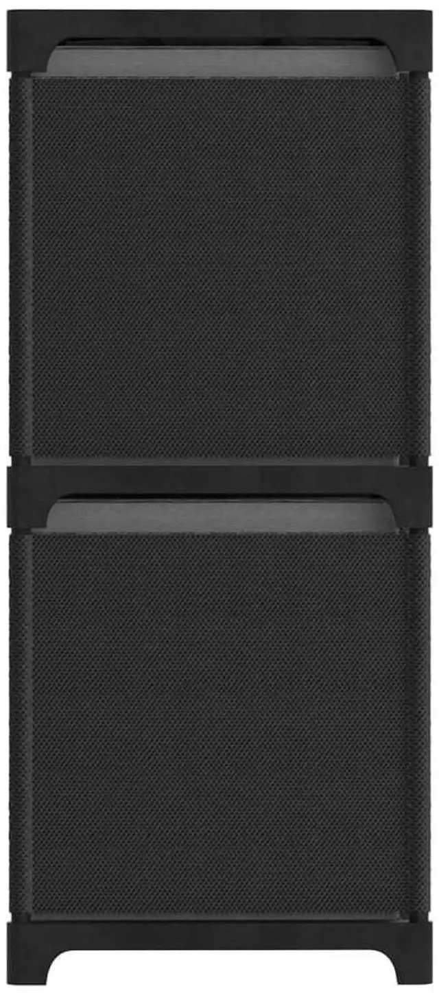 Alt view image 3 of 7 - vidaXL Display Shelf with Boxes Free Standing 6-Cube Storage Shelf Black Fabric