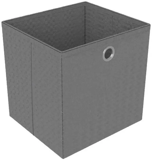 Alt view image 7 of 7 - vidaXL Display Shelf with Boxes Free Standing 6-Cube Storage Shelf Black Fabric