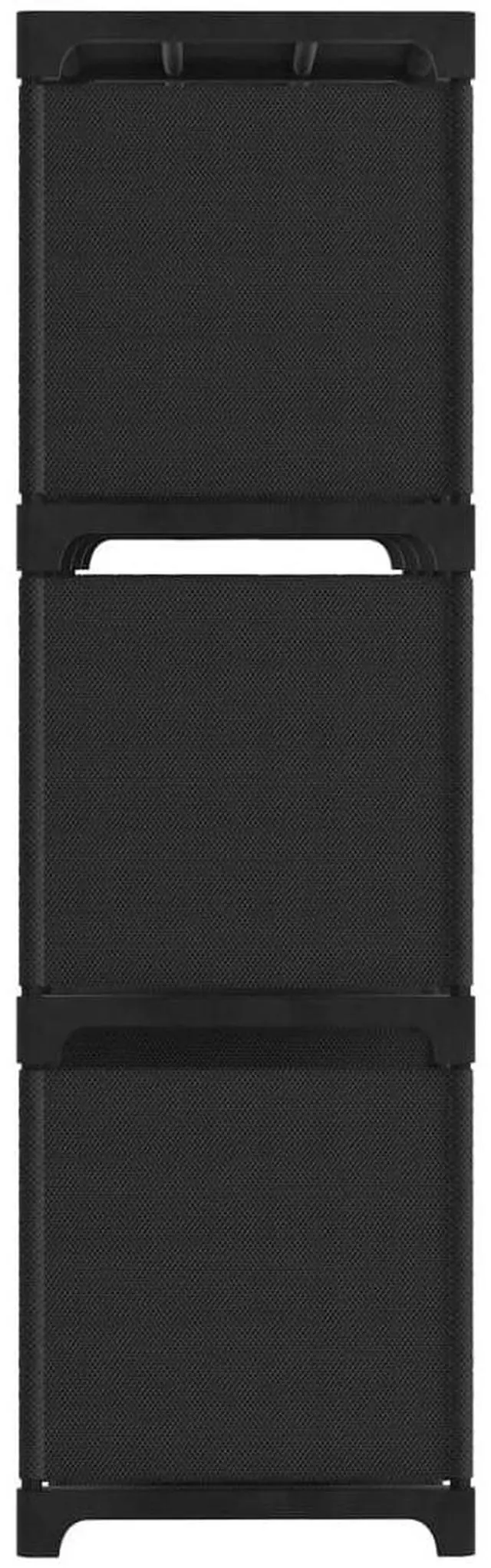 Alt view image 3 of 7 - vidaXL Display Shelf Free Standing 9-Cube Storage Shelf Cube Black Fabric