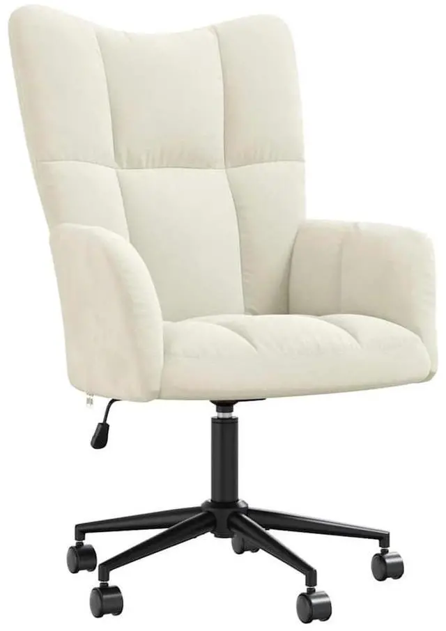Alt view image 2 of 7 - vidaXL Relaxing Chair Accent Seating Living Room Furniture Cream White Velvet