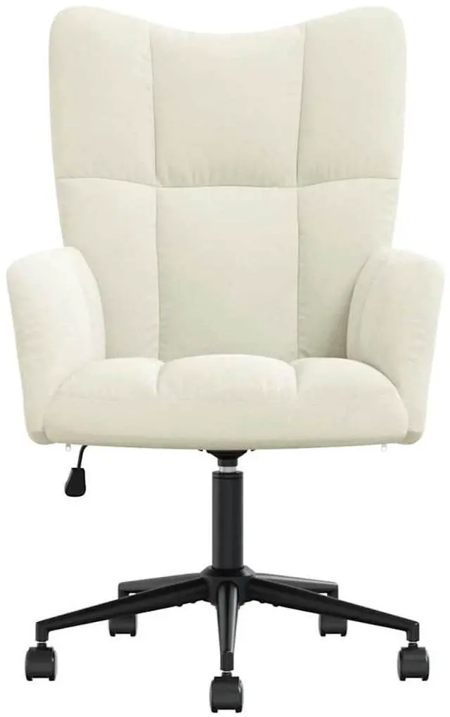 Alt view image 3 of 7 - vidaXL Relaxing Chair Accent Seating Living Room Furniture Cream White Velvet