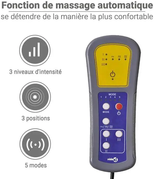 Alt view image 5 of 7 - vidaXL Massage Recliner Chair for Living Room, Adjustable Recliner with 6-Point Vibration Massage, Home Theater Seating with Padded Seat Backrest & Side Pocket, Black Leather