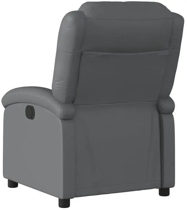 Alt view image 3 of 7 - vidaXL Recliner Chair Wingback Reclining Armchair for Elderly Gray Faux Leather