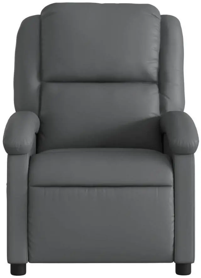 Alt view image 6 of 7 - vidaXL Recliner Chair Wingback Reclining Armchair for Elderly Gray Faux Leather