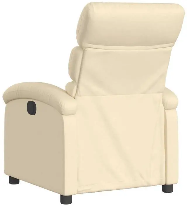 Alt view image 5 of 7 - vidaXL Recliner Chair Adjustable Reclining Chair for Elderly Cream Fabric
