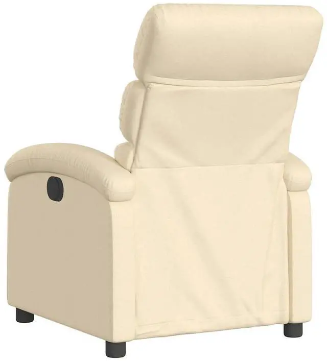 Alt view image 5 of 7 - vidaXL Electric Recliner Chair Adjustable Armchair for Elderly Cream Fabric