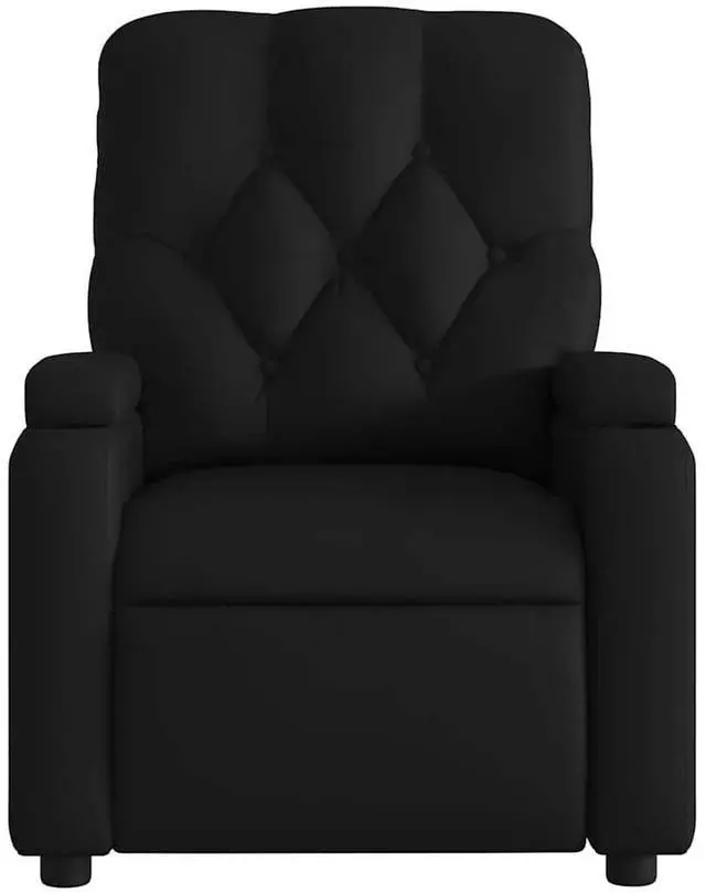 Alt view image 7 of 7 - vidaXL Massage Recliner Chair Reclining Armchair for Elderly Black Faux Leather