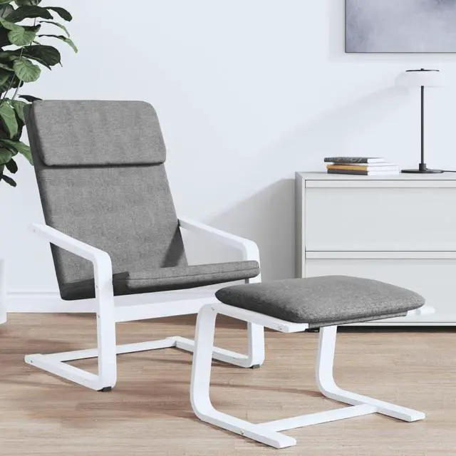 Alt view image 3 of 7 - vidaXL Chair Accent Armchair Relaxing Seat Office Chair Lounge Dark Gray Fabric