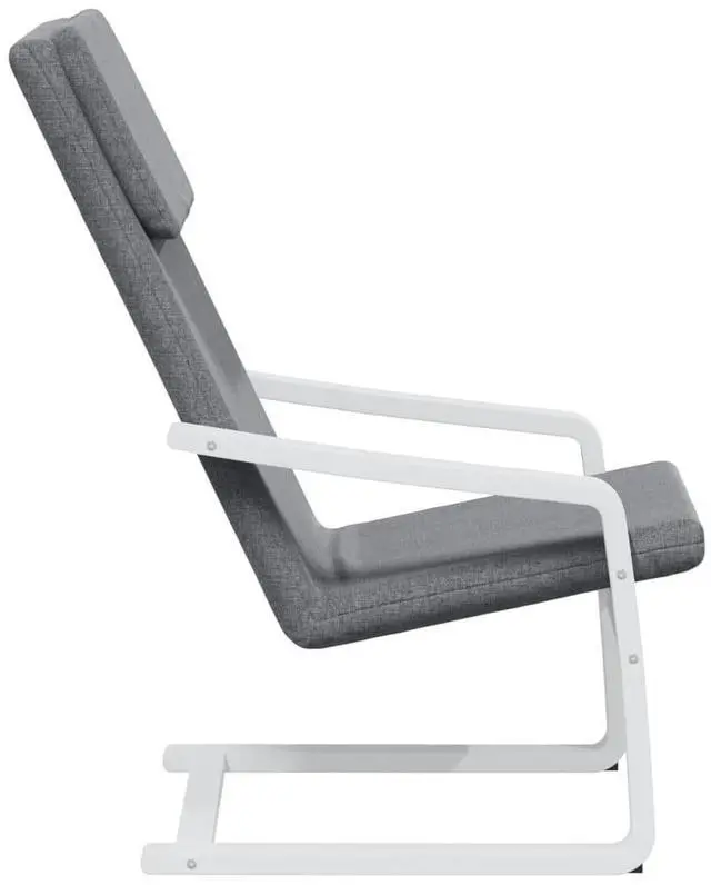 Alt view image 5 of 7 - vidaXL Chair Accent Armchair Relaxing Seat Office Chair Lounge Dark Gray Fabric
