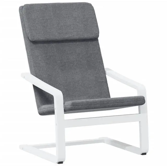 Alt view image 2 of 7 - vidaXL Chair Accent Armchair Relaxing Seat Office Chair Lounge Dark Gray Fabric