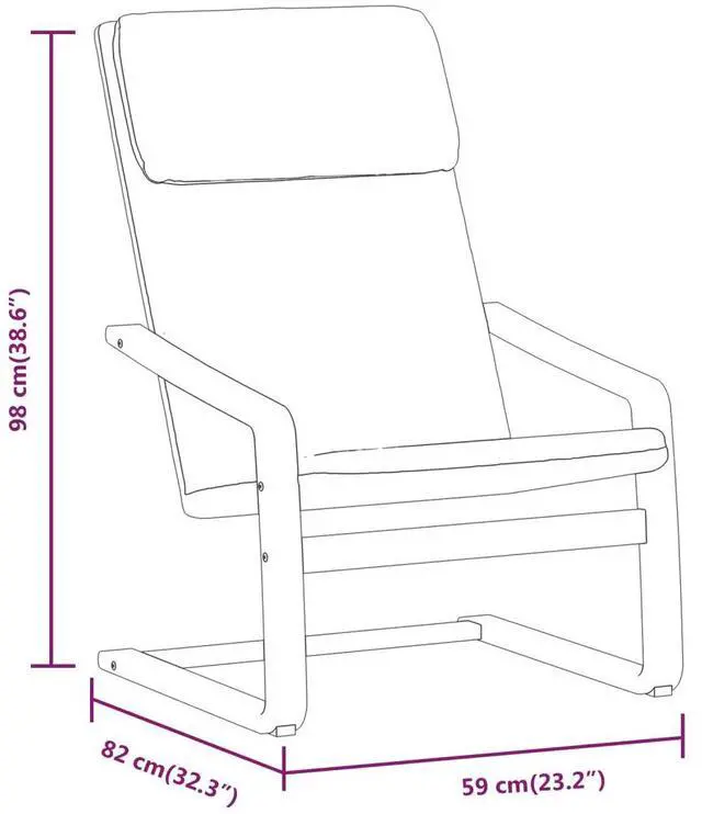 Alt view image 4 of 7 - vidaXL Chair Accent Armchair Relaxing Seat Office Chair Lounge Dark Gray Fabric