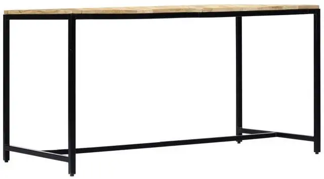 Alt view image 2 of 14 - vidaXL Dining Table Kitchen Table Dining Room Table Solid Rough Mango Wood