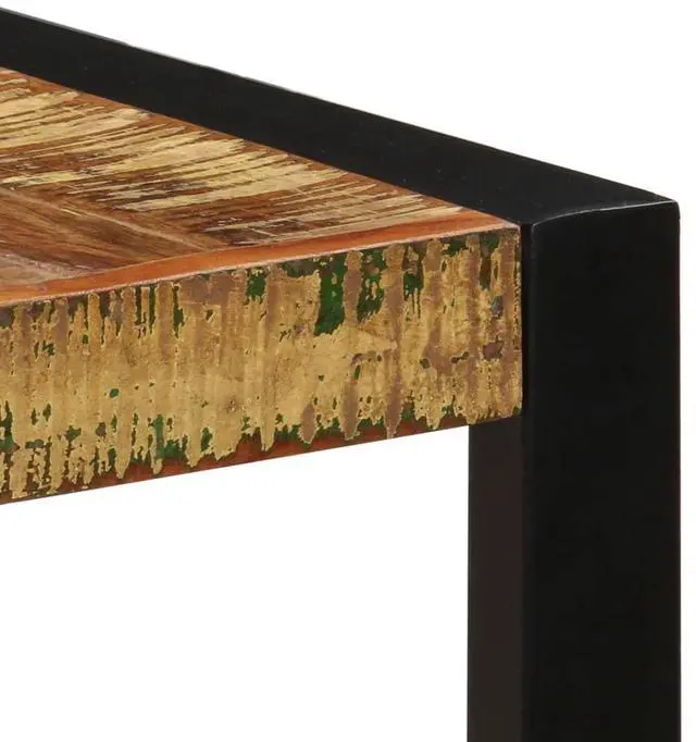 Alt view image 5 of 11 - vidaXL Dining Table 55.1"x27.6"x29.5" Solid Reclaimed Wood