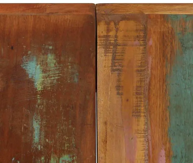 Alt view image 6 of 11 - vidaXL Dining Table 55.1"x27.6"x29.5" Solid Reclaimed Wood
