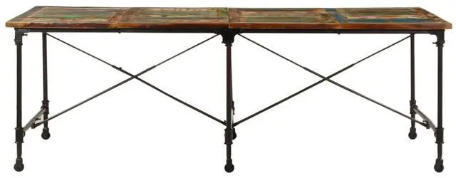 Alt view image 2 of 7 - vidaXL Dining Table Kitchen Restaurant Dinner Furniture Solid Wood Reclaimed