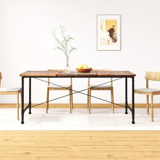 Main image of vidaXL Dining Table Kitchen Table Home Dining Room Table Solid Reclaimed Wood