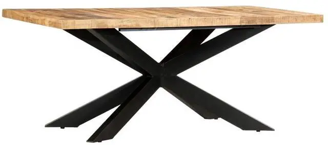 Main image of vidaXL Solid Rough Mango Wood Dining Table Wooden Kitchen Dinner Furniture