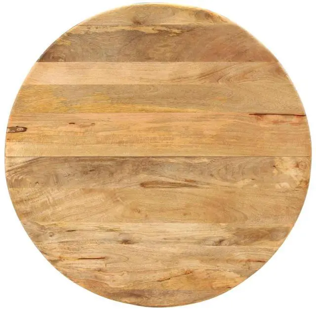 Alt view image 5 of 10 - vidaXL Dining Table 43.3"x30.7" Solid Wood Mango and Steel