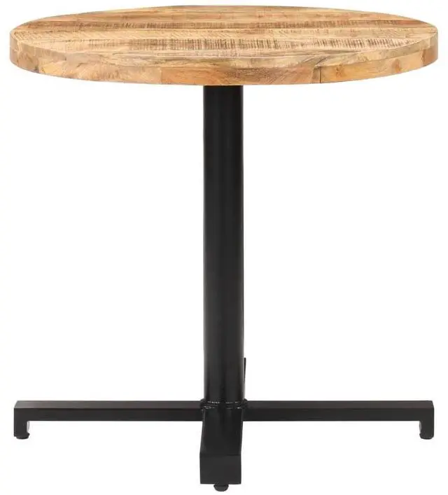 Alt view image 10 of 15 - vidaXL Bistro Table Round 31.5"x29.5" Rough Mango Wood