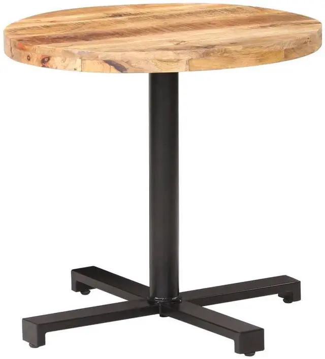 Alt view image 15 of 15 - vidaXL Bistro Table Round 31.5"x29.5" Rough Mango Wood