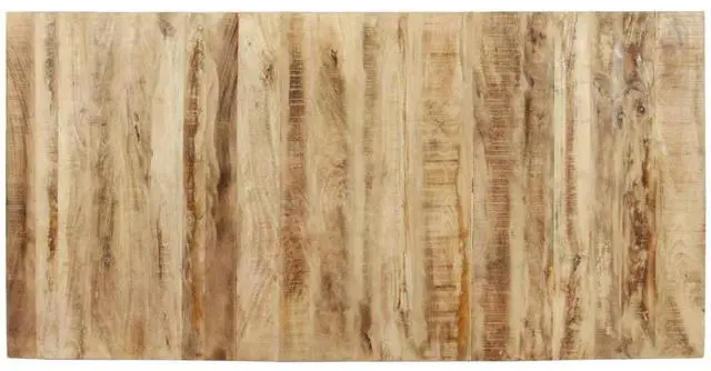 Alt view image 7 of 8 - vidaXL Dining Table 63"x31.5"x29.9" Rough Mango Wood