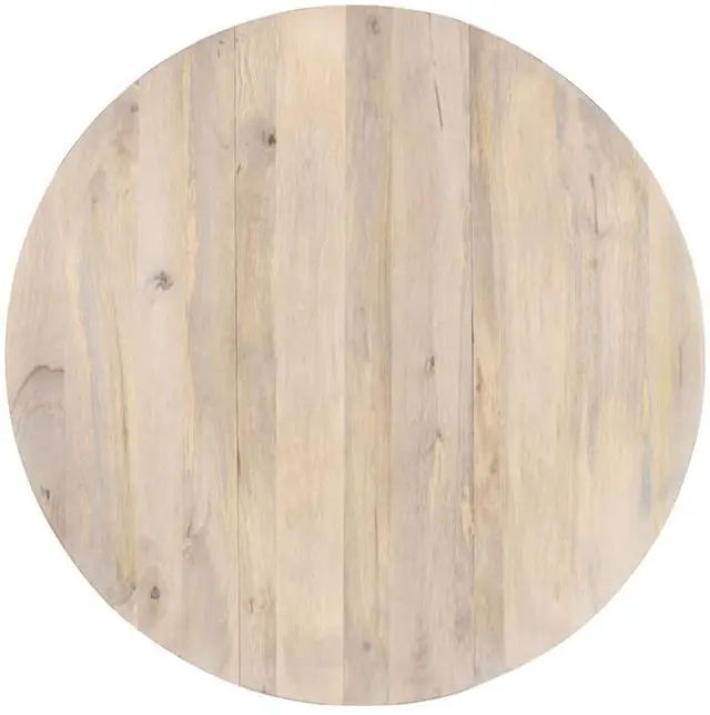 Alt view image 11 of 13 - vidaXL Dining Table Round 43.3"x29.9" Solid Mango Wood