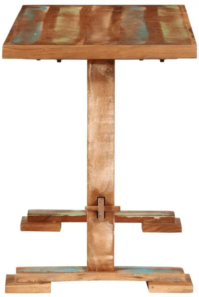 Alt view image 3 of 7 - vidaXL Dining Table Dinner Kitchen Restaurant Furniture Solid Wood Reclaimed