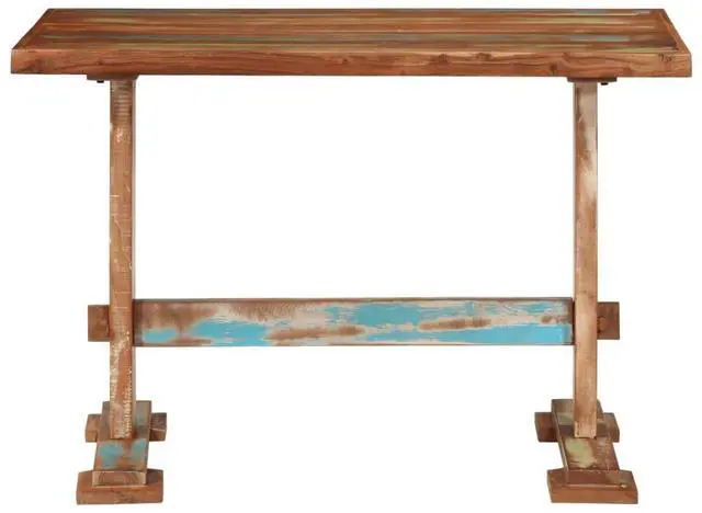 Alt view image 2 of 7 - vidaXL Dining Table Dinner Kitchen Restaurant Furniture Solid Wood Reclaimed