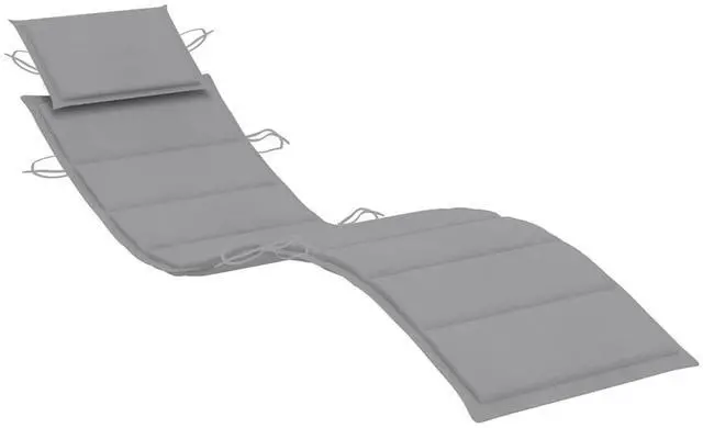 Alt view image 5 of 7 - vidaXL Patio Lounge Chair Outdoor Chaise Lounge with Cushion Solid Teak Wood