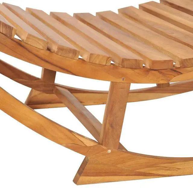 Alt view image 3 of 7 - vidaXL Patio Lounge Chair Outdoor Chaise Lounge with Cushion Solid Teak Wood