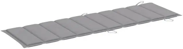 Alt view image 6 of 7 - vidaXL Patio Lounge Chair Outdoor Chaise Lounge with Cushion Solid Teak Wood