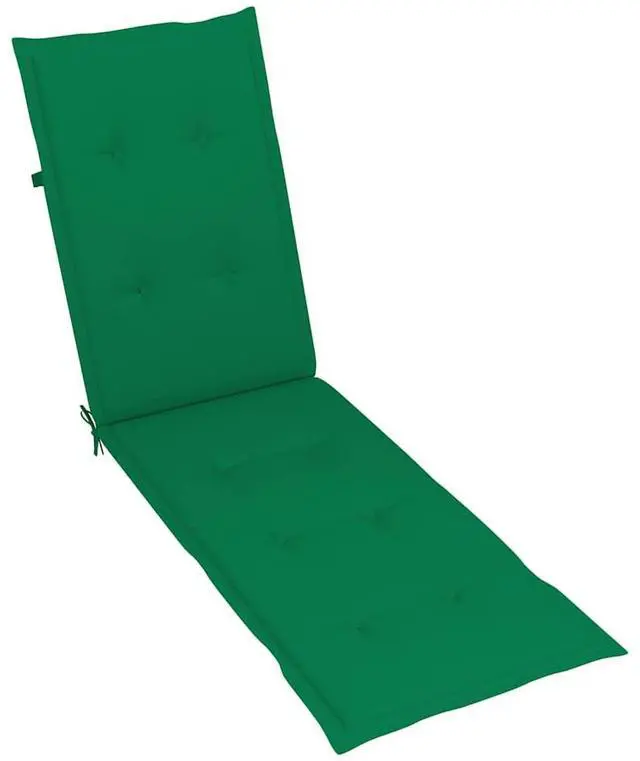 Alt view image 7 of 7 - vidaXL Deckchair Lounge Chair with Footrest and Cushion Solid Acacia Wood